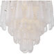 Ollie 16 Light 26.25 inch Aged Brass Chandelier Ceiling Light in Sand Glass Clear