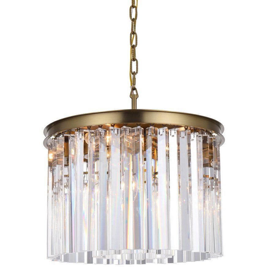 Sydney 6 Light 20 inch Satin Gold Chandelier Ceiling Light