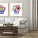 Pretty Petals Pink and Blue and Green and White Framed Art