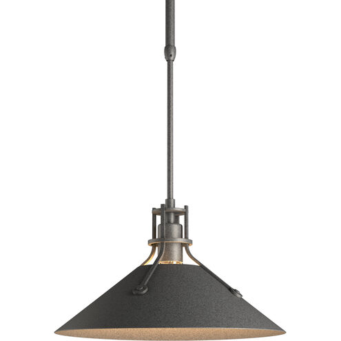 Henry 1 Light 14.4 inch Natural Iron Outdoor Pendant, Medium