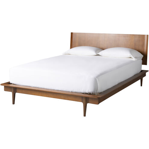 Grande Brown Wood Bed in Queen