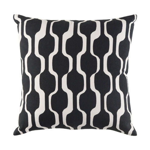 Trudy 18 X 18 inch Black Pillow Cover, Square