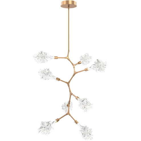 Blossom LED 31.7 inch Novel Brass Chandelier Ceiling Light, Modern Vine