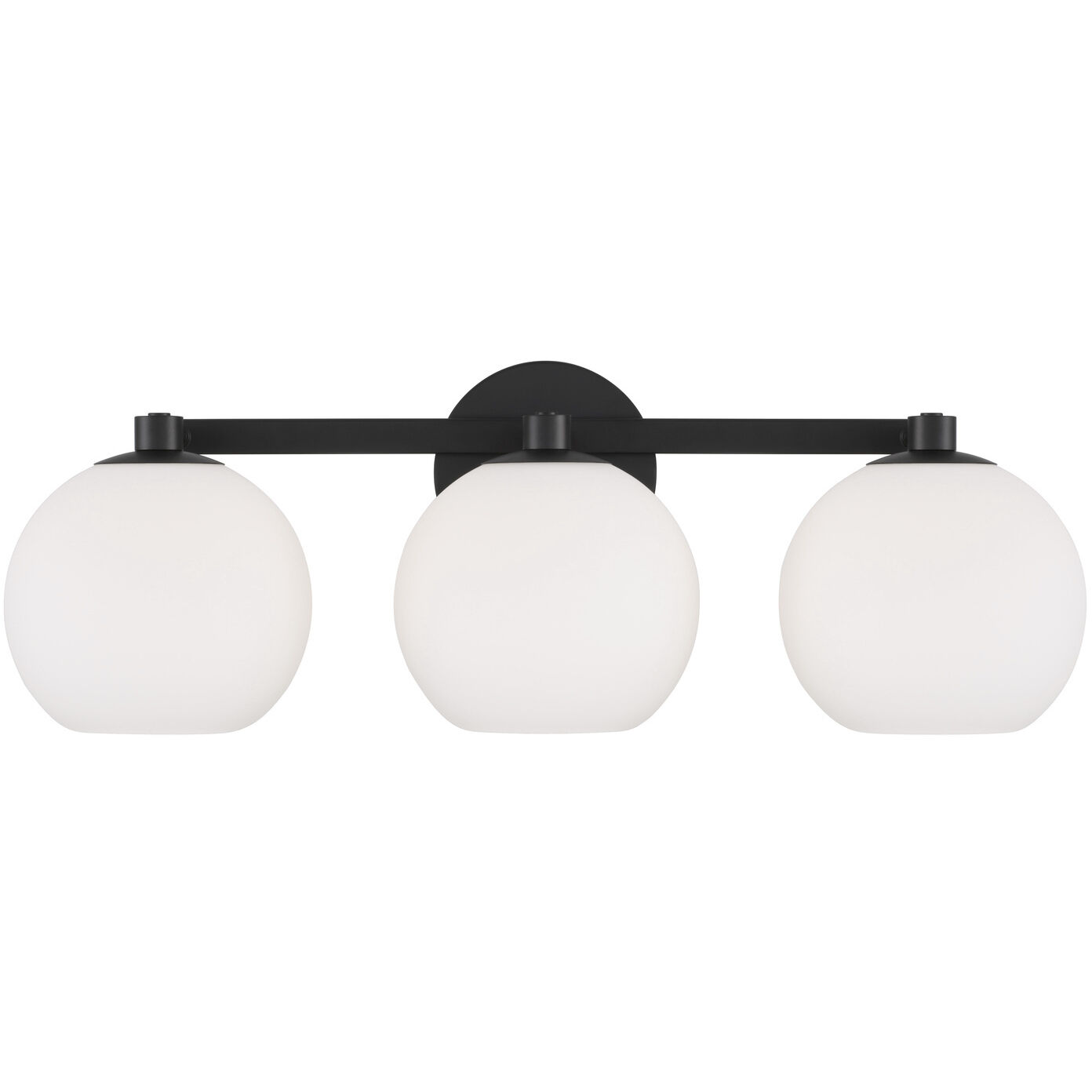 Ansley 3 Light 22.75 inch Matte Black Vanity Light Wall Light