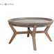 Tonga 32 X 31.5 inch Polished Concrete with Atlantic Brushed Coffee Table