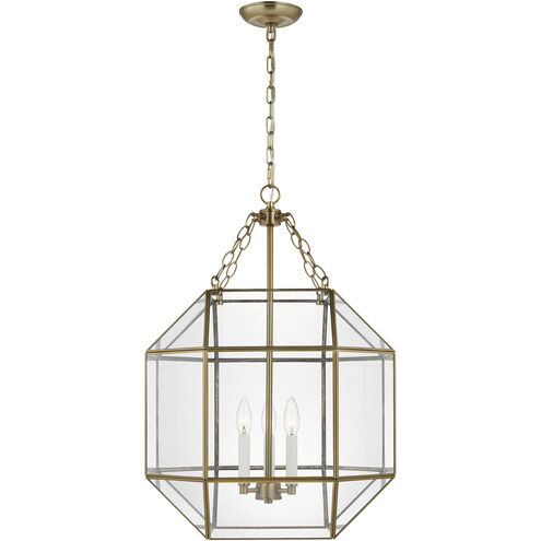 Suzanne Kasler Morrison 3 Light 18.5 inch Satin Brass Pendant Ceiling Light