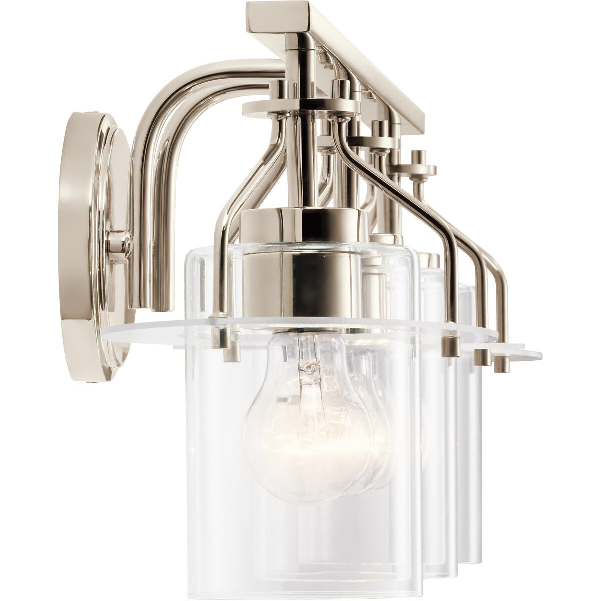 Polished nickel wall light cheap