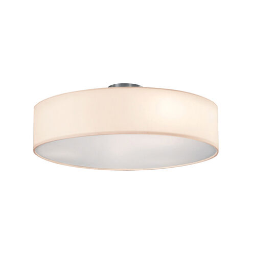 Grannus 3 Light 20 inch White Flush Mount Ceiling Light