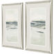 Moss Coastline Green and Blue Framed Art