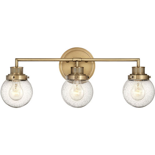 Poppy LED 24 inch Heritage Brass Vanity Light Wall Light