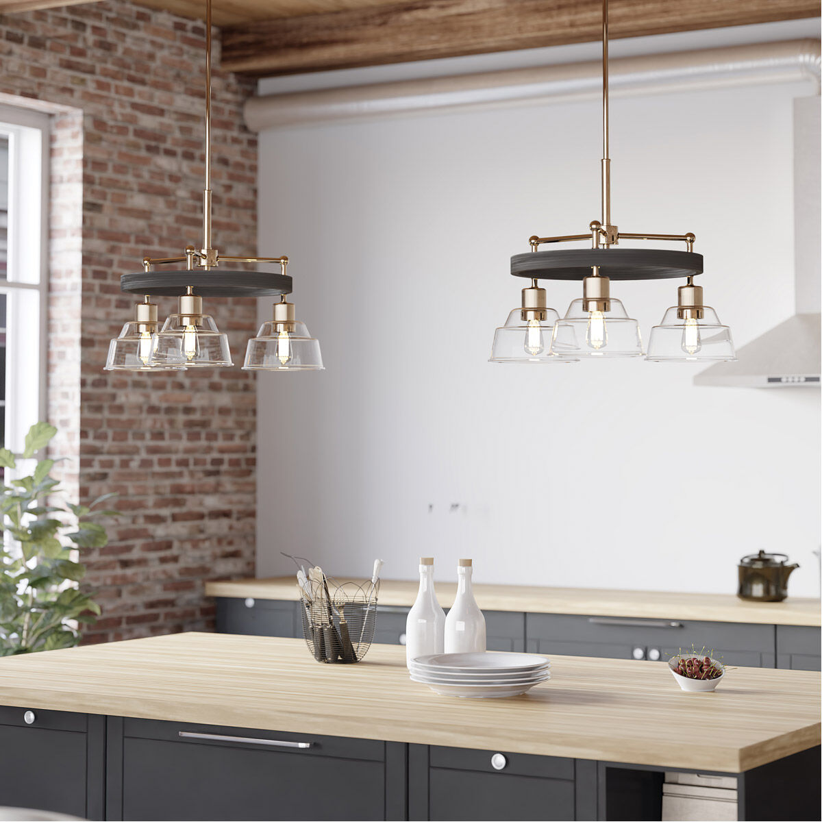 Eastmont 3 Light 23 inch Polished Nickel Chandelier Ceiling Light, 1 Tier Small