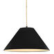 Radiance Collection - Avola Pendant Ceiling Light in Matte Black, Replaceable Bulb, Beige Twist Cord, Gloss Black, 11W x 5.5H, Form+Finish+Function