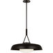 Richard June Liora 1 Light 20.3 inch Aged Iron Pendant Ceiling Light in Standard