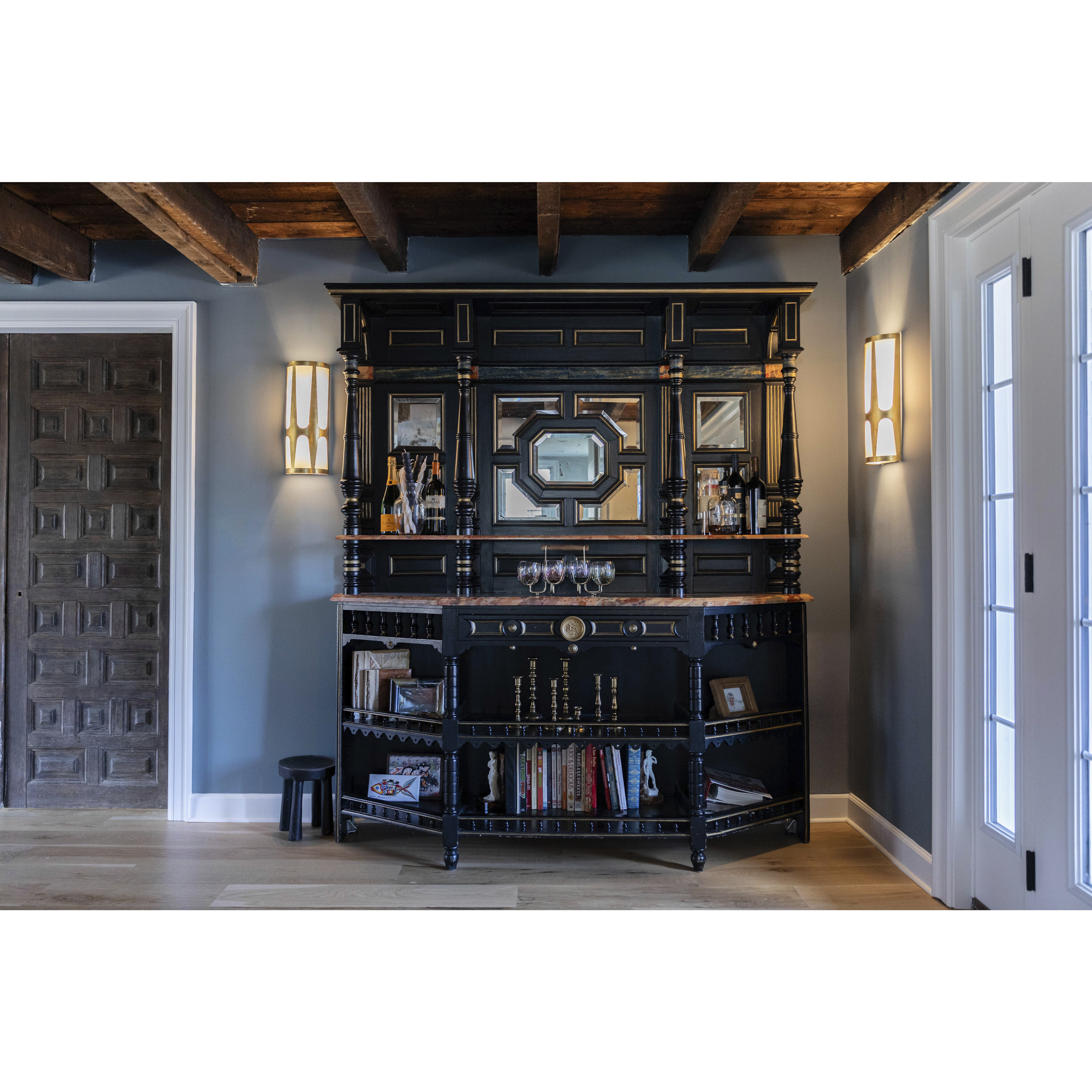 Royston Bath Sconce Wall Light in Antique Gold