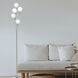 Transitional 70.5 inch 25.00 watt Satin Chrome Decorative Floor Lamp Portable Light