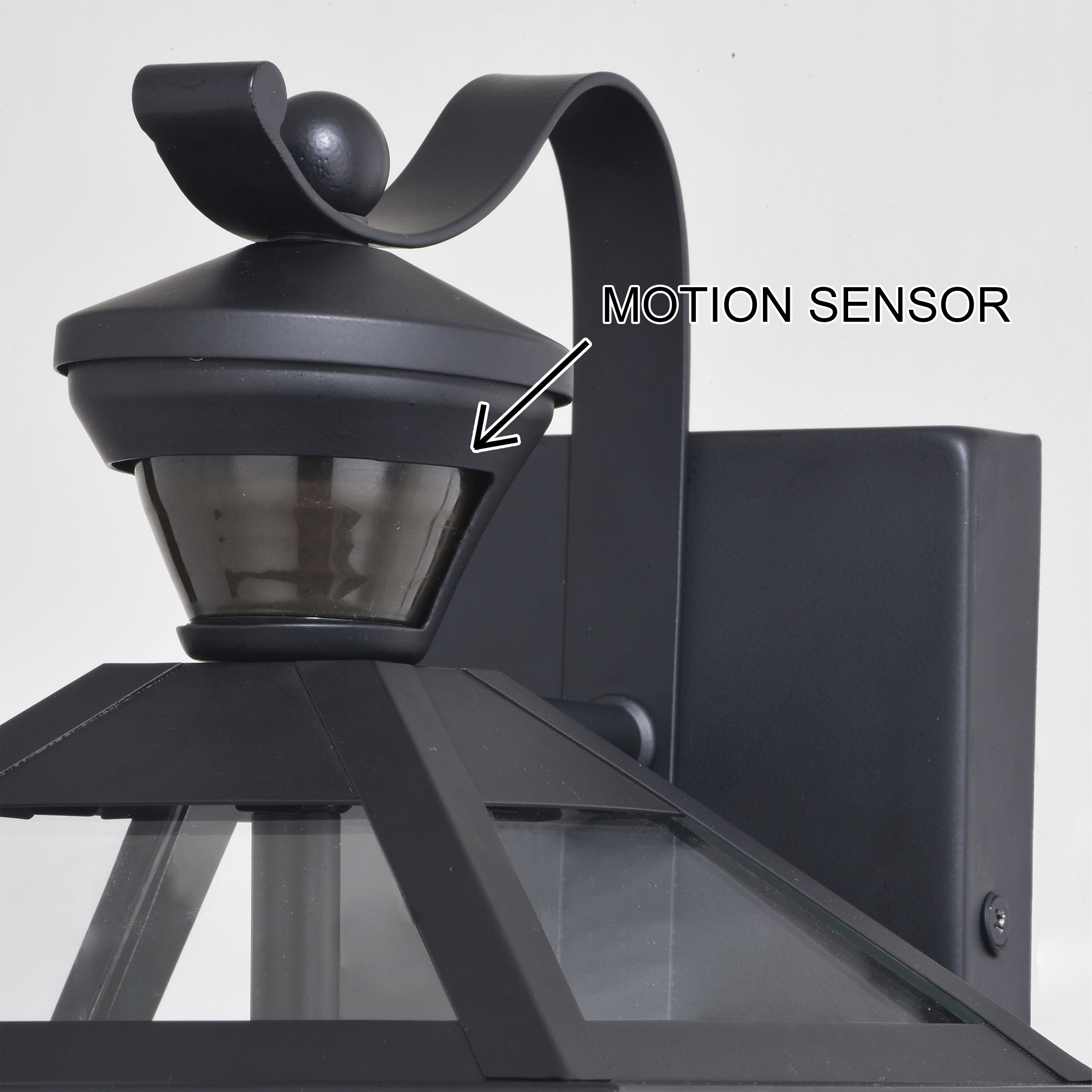 Derby Matte Black Outdoor Motion Sensor