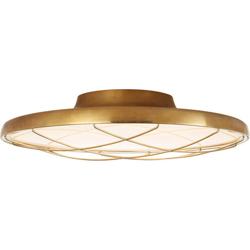 Peter Bristol Dot LED 16.5 inch Natural Brass Flush Mount Ceiling Light