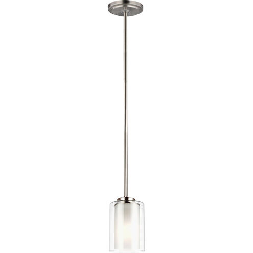 Elmwood Park 1 Light 4.38 inch Brushed Nickel Pendant Ceiling Light