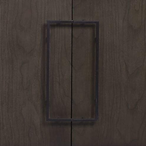 Seaton 65 X 17 inch Warm Toffee with Black Credenza