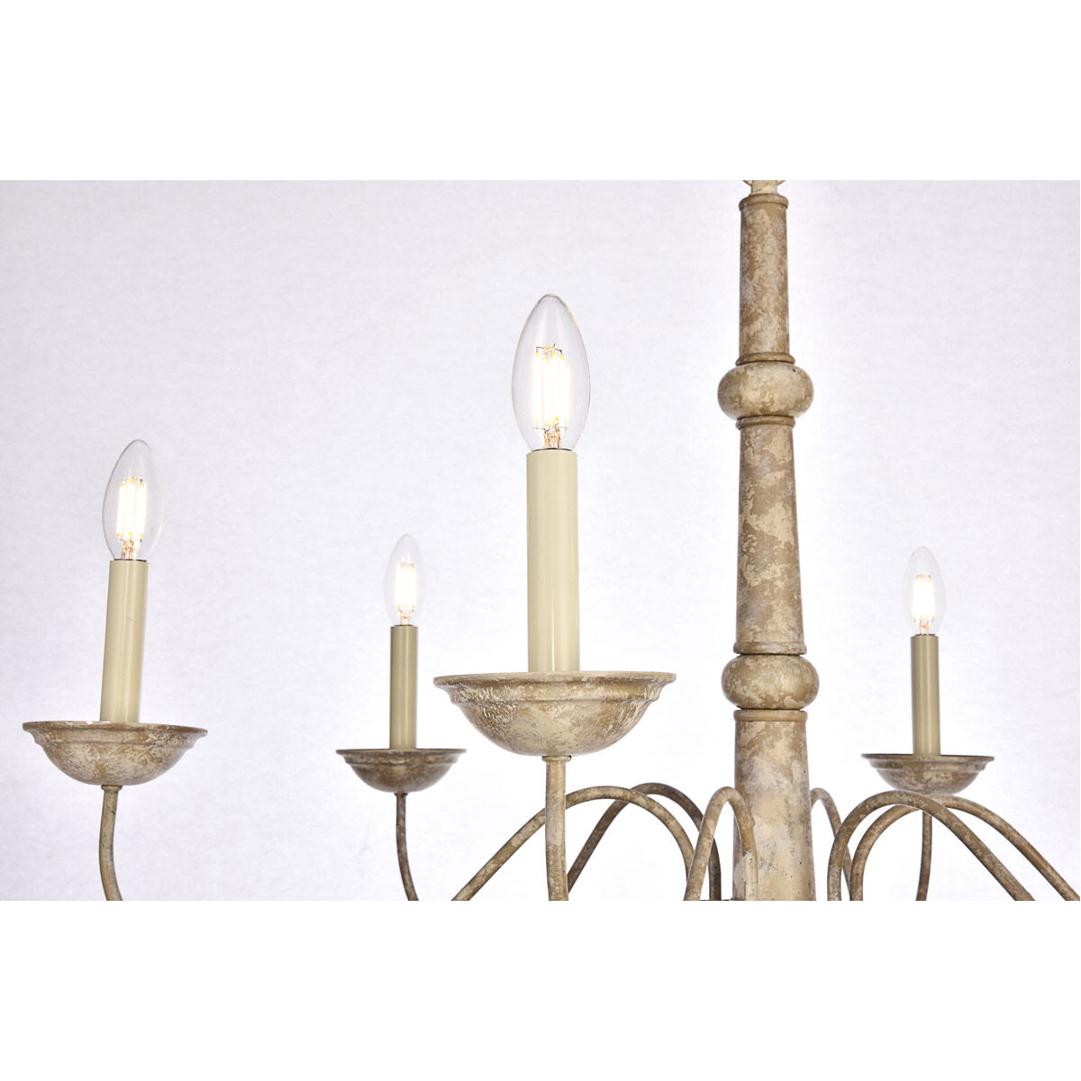 Merritt 6 Light 35 inch Weathered Dove Chandelier Ceiling Light
