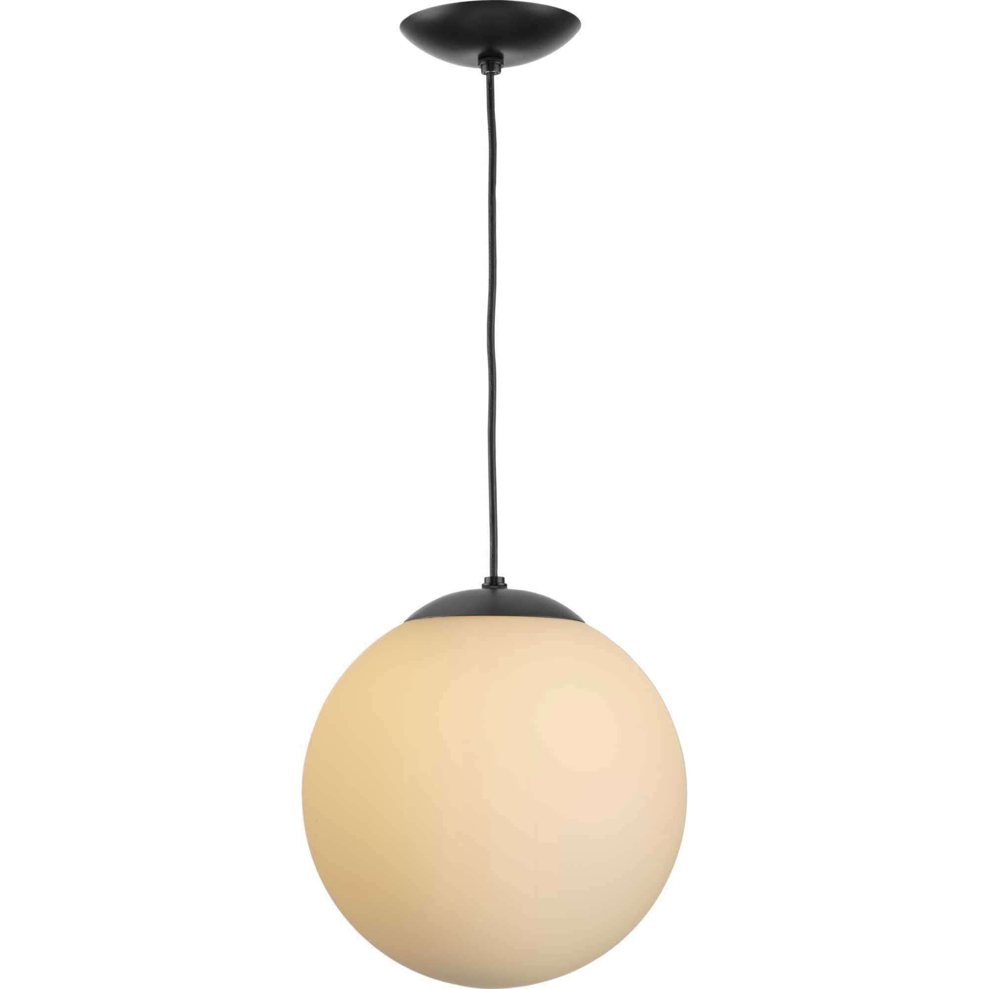 Atwell 1 Light 12 inch Matte Black Pendant Ceiling Light, Large