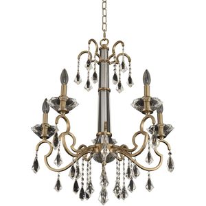 Valencia 6 Light 26 inch Brushed Champagne Gold Chandelier Ceiling Light