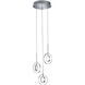 Prater 3 Light 11 inch Chrome Chandelier Ceiling Light