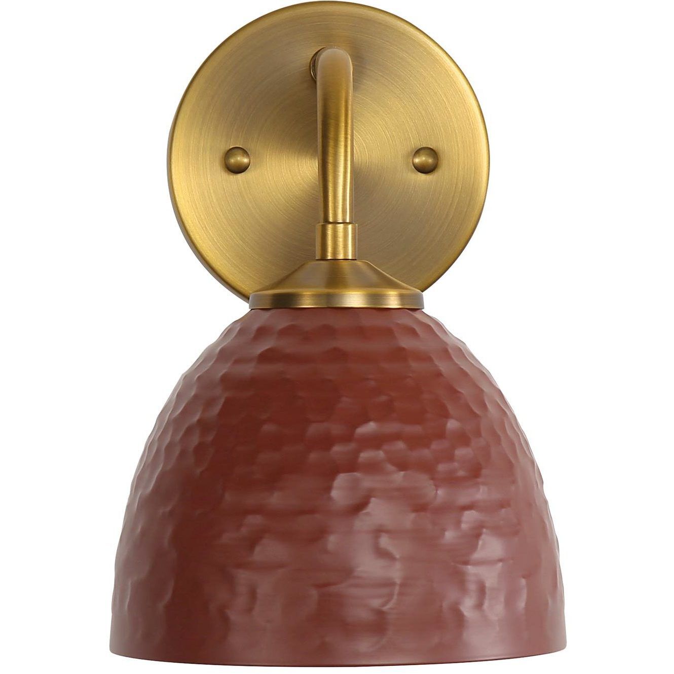 Shepard 1 Light 6.25 inch Modern Brass Wall Sconce Wall Light in Russet Clay