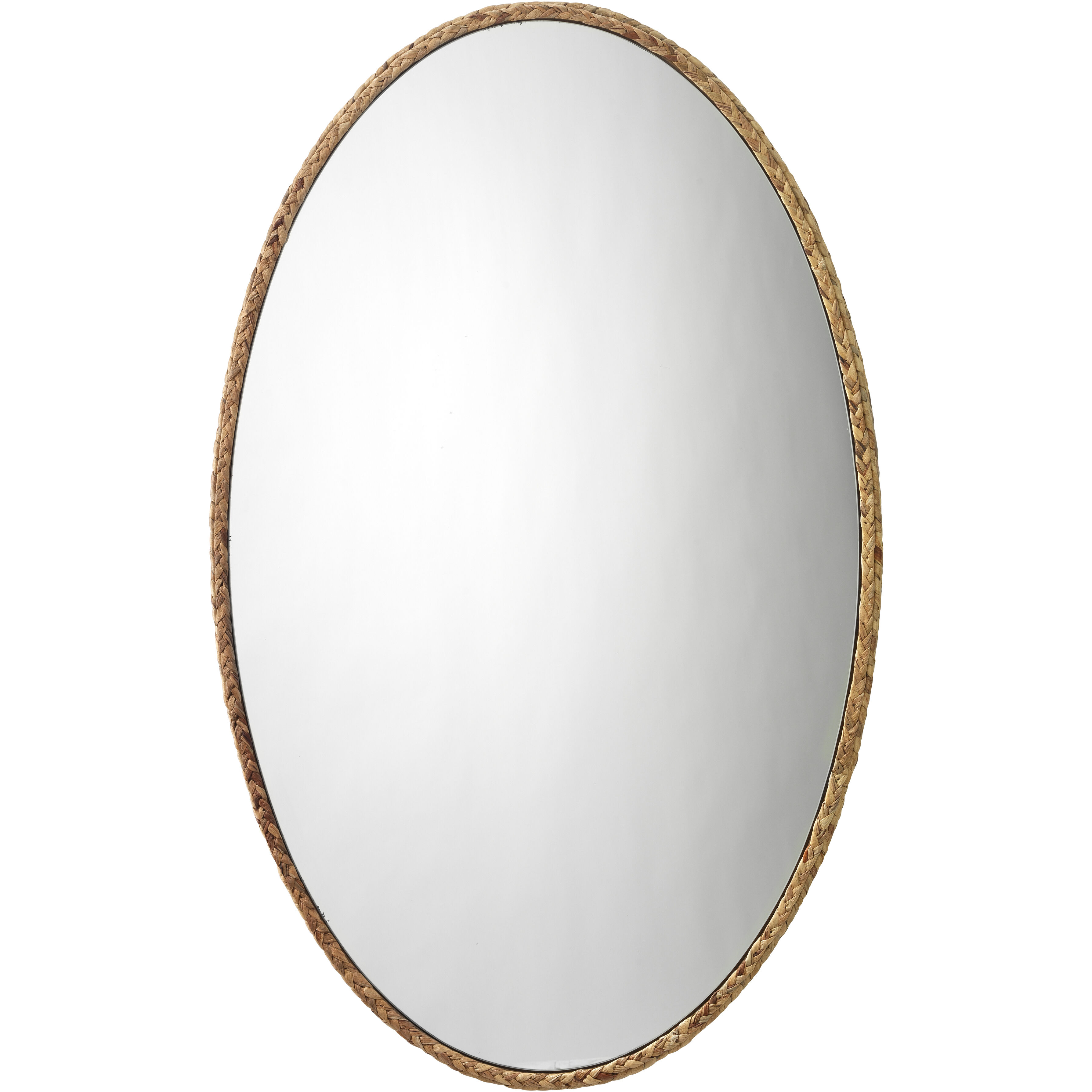 Sparrow Braided Oval 41 X 25 inch Natural Mirror