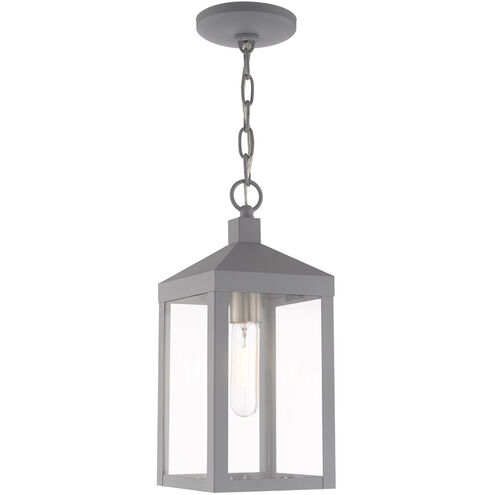 Nyack 1 Light 6 inch Nordic Gray Outdoor Pendant Lantern