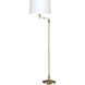 Signature 59 inch 150 watt Antique Brass Swing Arm Floor Lamp Portable Light