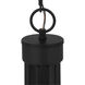 Melina 3 Light 17 inch Matte Black Chandelier Ceiling Light