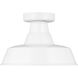 Sean Lavin Barn Light 1 Light 12 inch White Outdoor Flush Mount