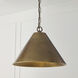 Casa 1 Light 17 inch Oxidized Brass Pendant Ceiling Light