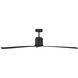 Peel 66 inch Midnight Black with Midnight Black ABS Blades Indoor/Outdoor Smart Ceiling Fan