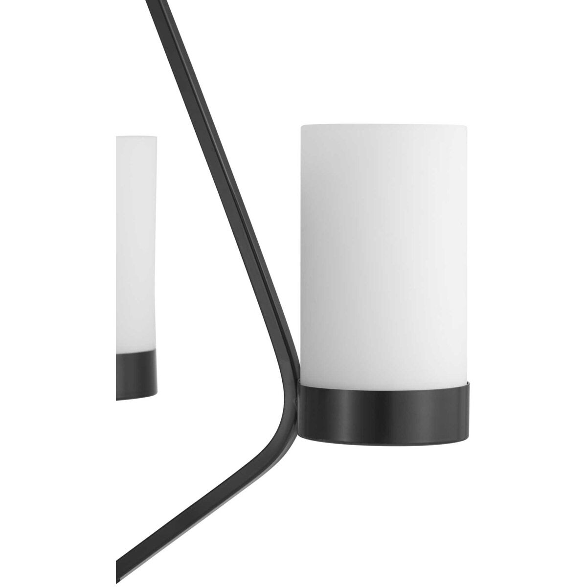 Elevate 3 Light 22 inch Matte Black Chandelier Ceiling Light, Design Series