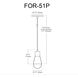 Fortuna 1 Light 3.5 inch Matte Black Single Drop Pendant Ceiling Light