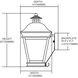 Zanna 3 Light 19.5 inch Charcoal Outdoor Sconce
