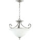 Bryant 3 Light 18 inch Classic Nickel Dual Mount Ceiling Light