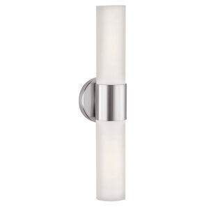Aqueous LED 5 inch Brushed Steel ADA Wall Sconce Wall Light