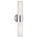 Aqueous LED 5 inch Brushed Steel ADA Wall Sconce Wall Light
