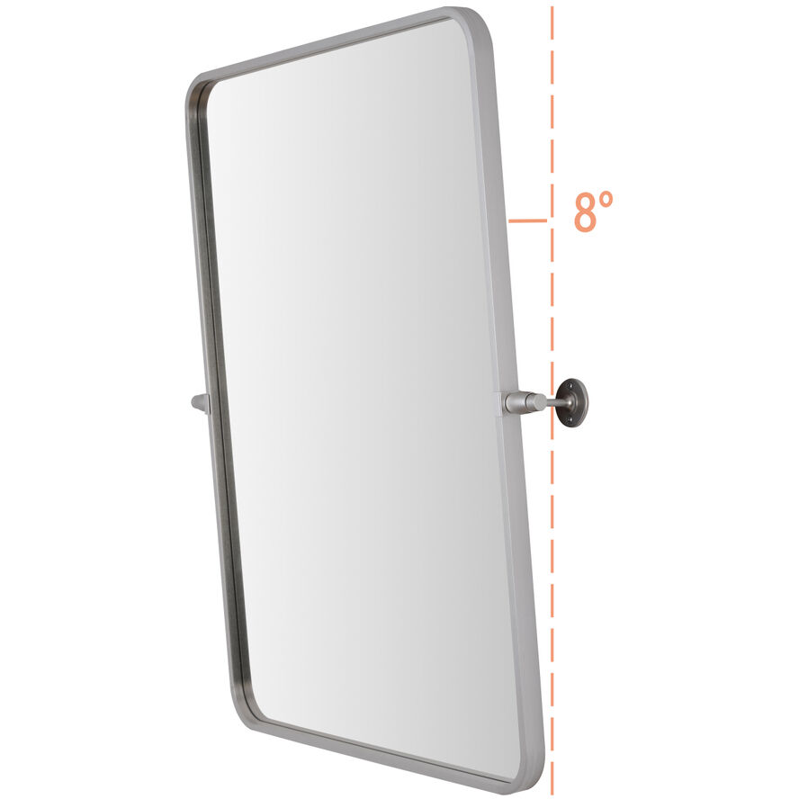 Everly 32 X 24 inch Silver Mirror