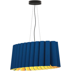 Renata 17 inch Blue Pendant Ceiling Light in Blue/Ash, WEP Collection