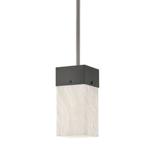 Times Square 1 Light 6 inch Black Nickel Pendant Ceiling Light, Small
