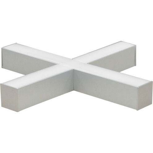 L-Line 1 Light 35.5 inch Aluminum Linear Pendant Ceiling Light in 3500K