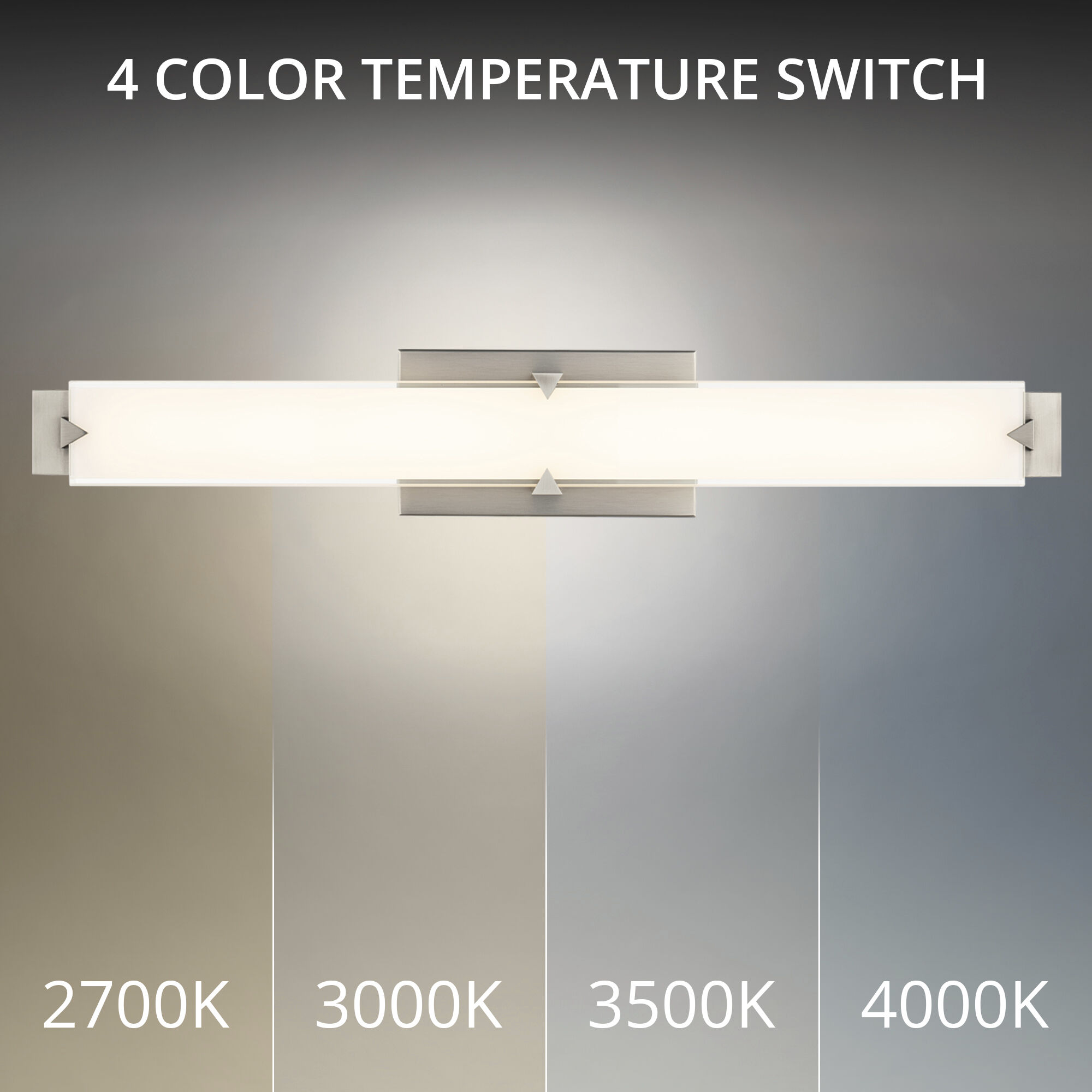 Carlisle Indoor Wall Lighting in 2700K, Brushed Nickel