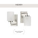 Merry 1 Light 4 inch Brushed Nickel Bath Vanity Wall Light