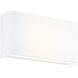 Textile Collection - Marco Family 10 inch ADA Wall Sconce Wall Light in White Linen, EVOLV