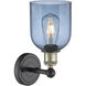 Edison Bella 1 Light 5.5 inch Black Antique Brass Sconce Wall Light