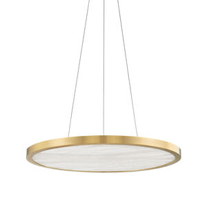 Eastport LED 24 inch Aged Brass Pendant Ceiling Light